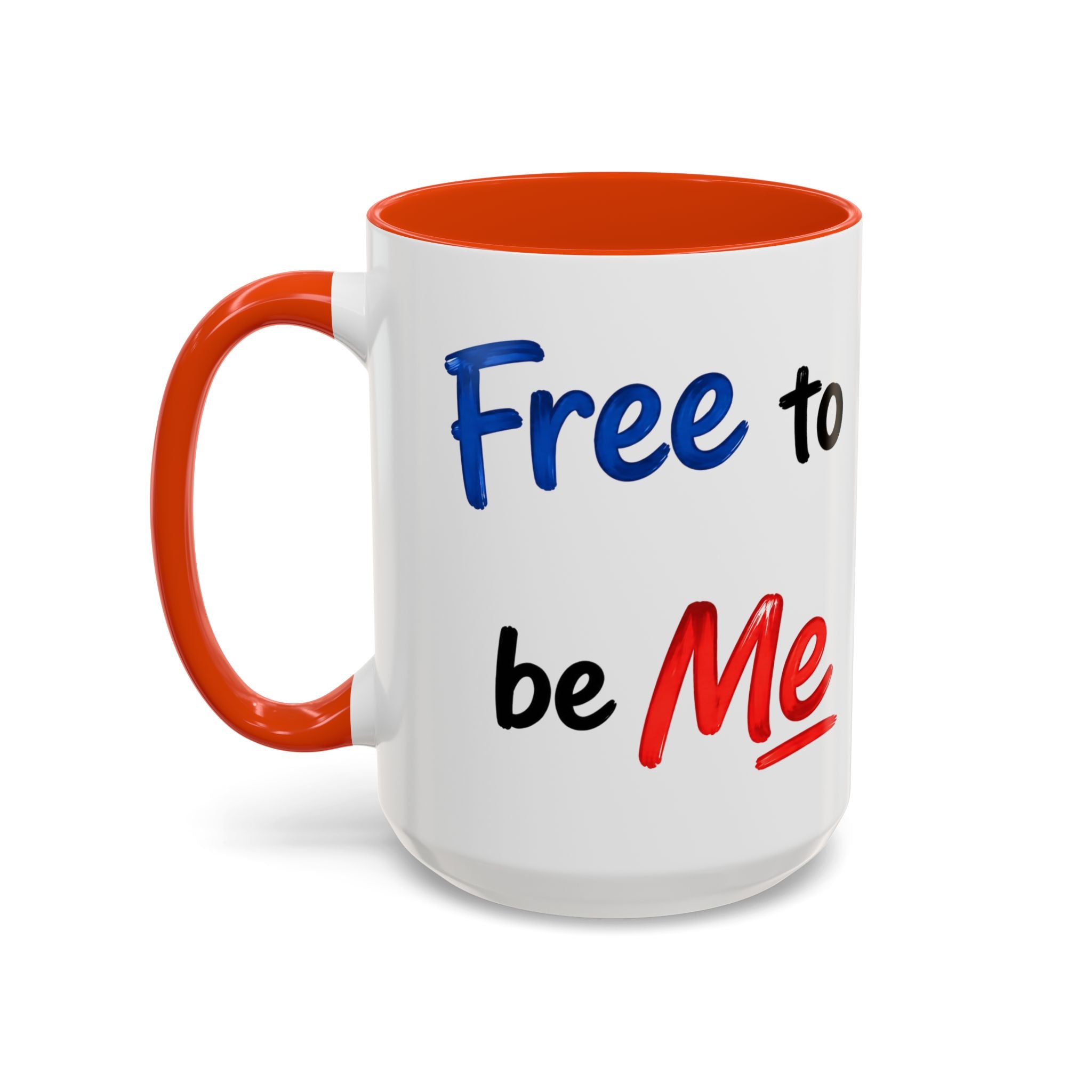 "Free to be Me" Coffee Mug – 11oz/15oz Patriotic Ceramic Mug (multiple colors available)