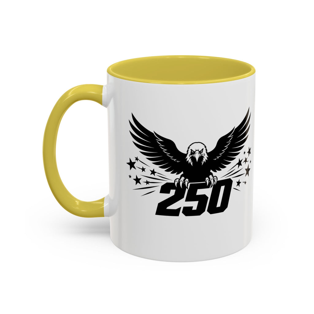 Eagle 250 Coffee Mug (11oz/15oz) — Patriotic 250th Independence Mug (multiple colors available)