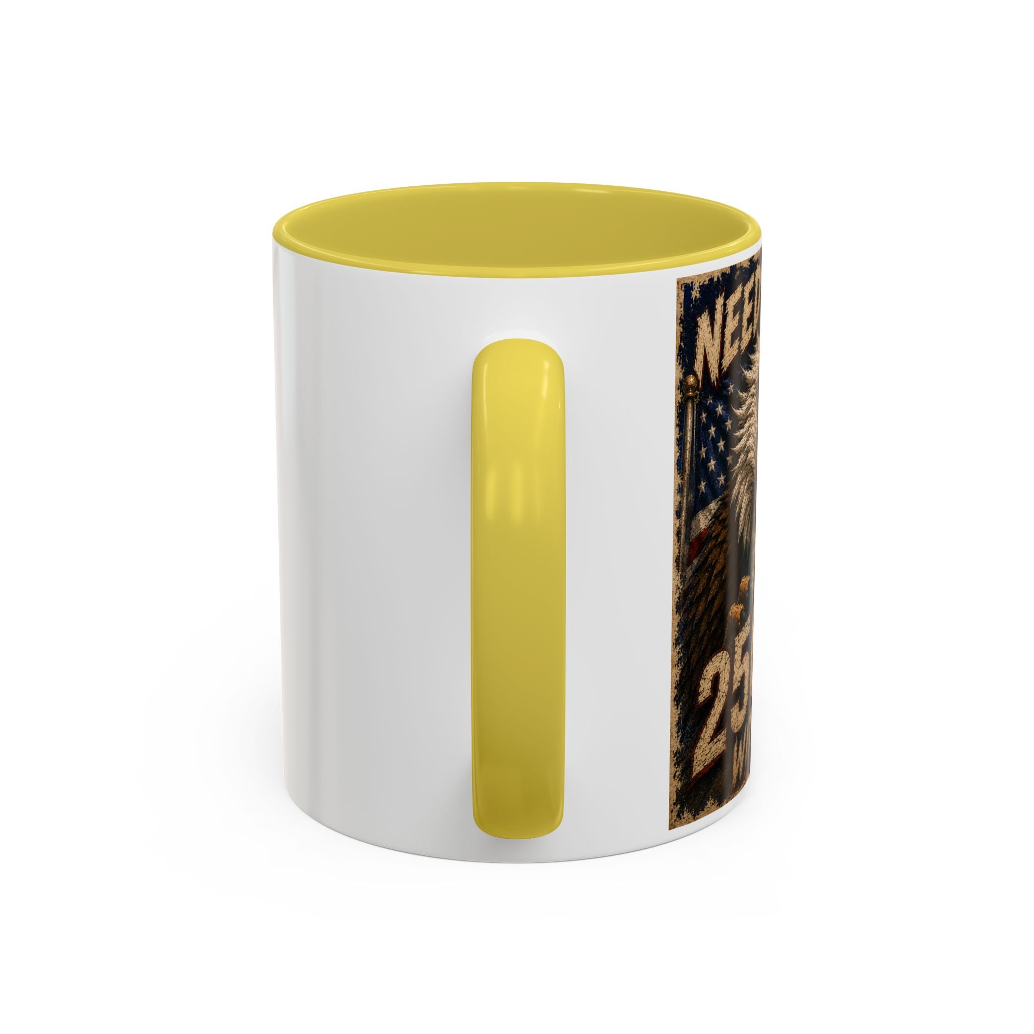 Need Coffee 250 Yrs Without Rest Mug — Patriotic Bald Eagle Coffee Cup (11oz/15oz) (multiple colors available)