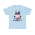 250th Independence Day Cake T-Shirt | Fourth of July Patriotic T-shirt (multiple colors available)