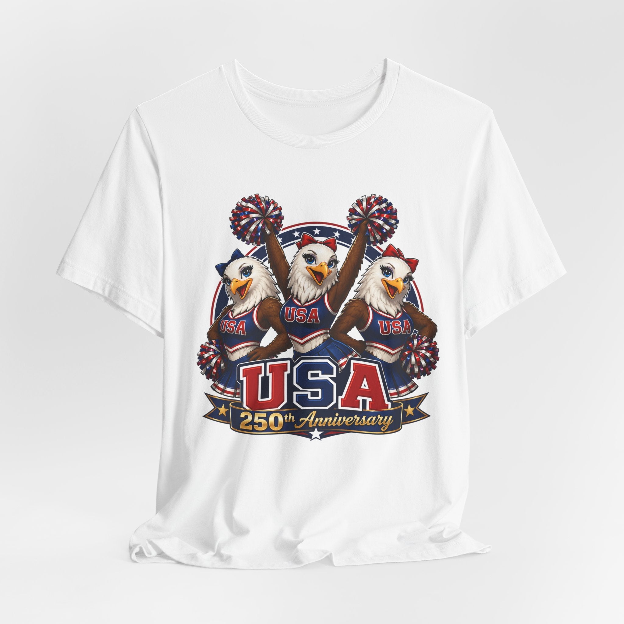 Eagle Cheerleaders USA 250th Anniversary  T-shirt (multiple colors available)