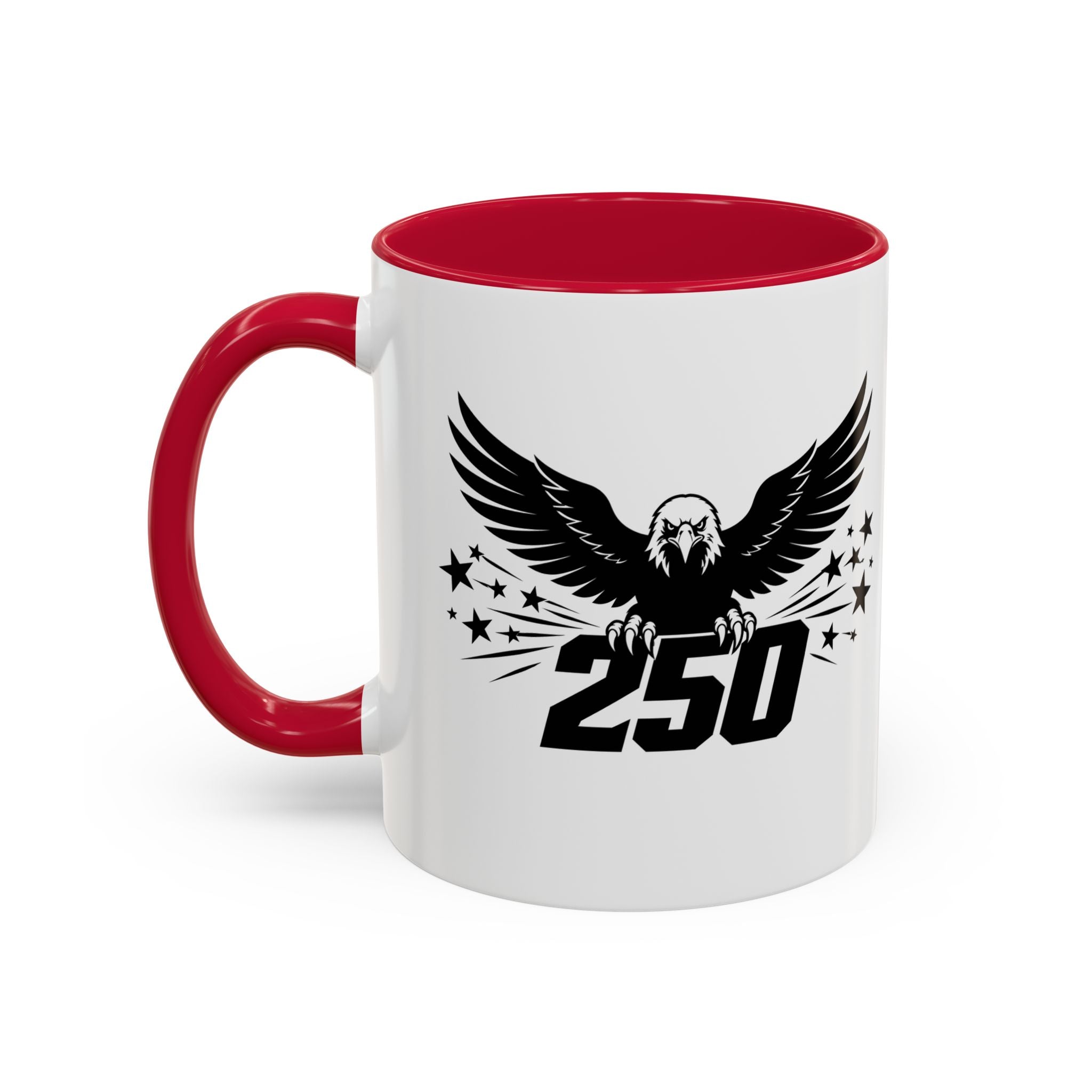 Eagle 250 Coffee Mug (11oz/15oz) — Patriotic 250th Independence Mug (multiple colors available)