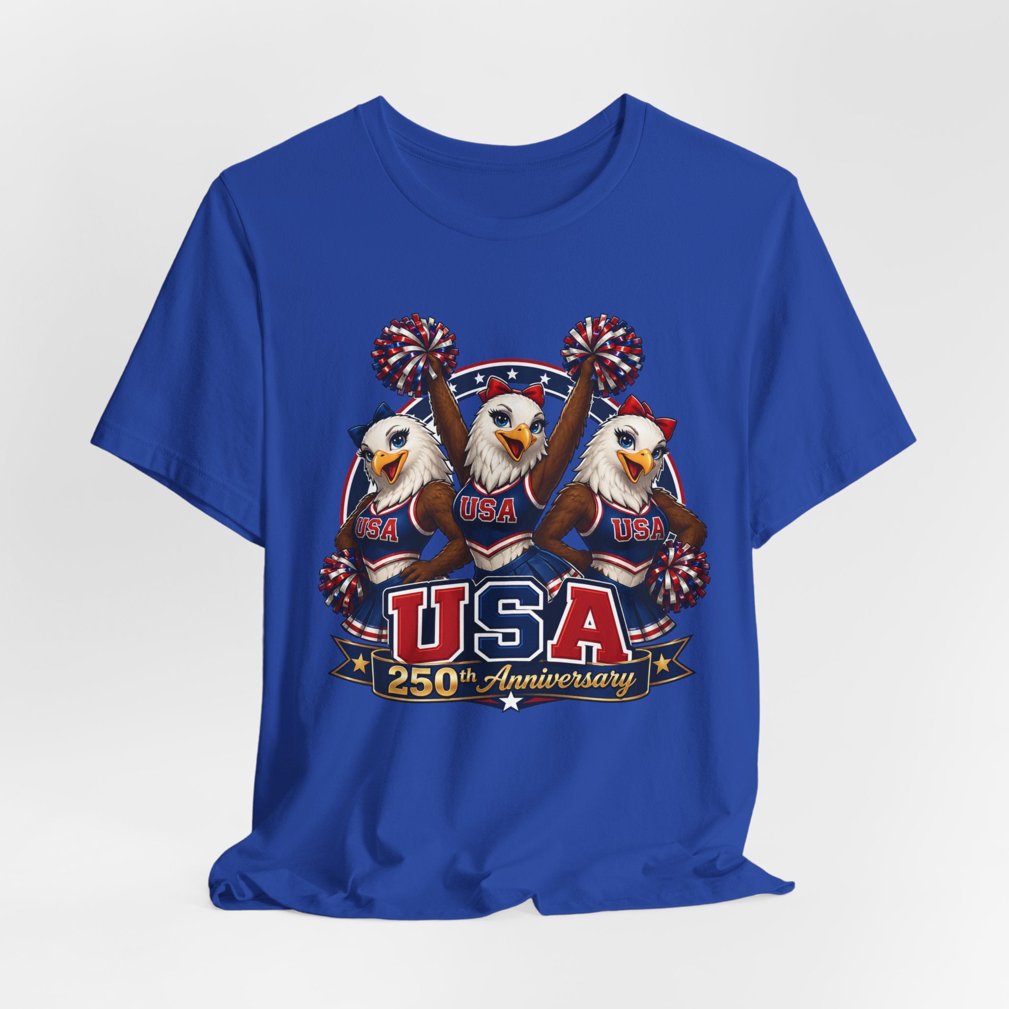 Eagle Cheerleaders USA 250th Anniversary  T-shirt (multiple colors available)