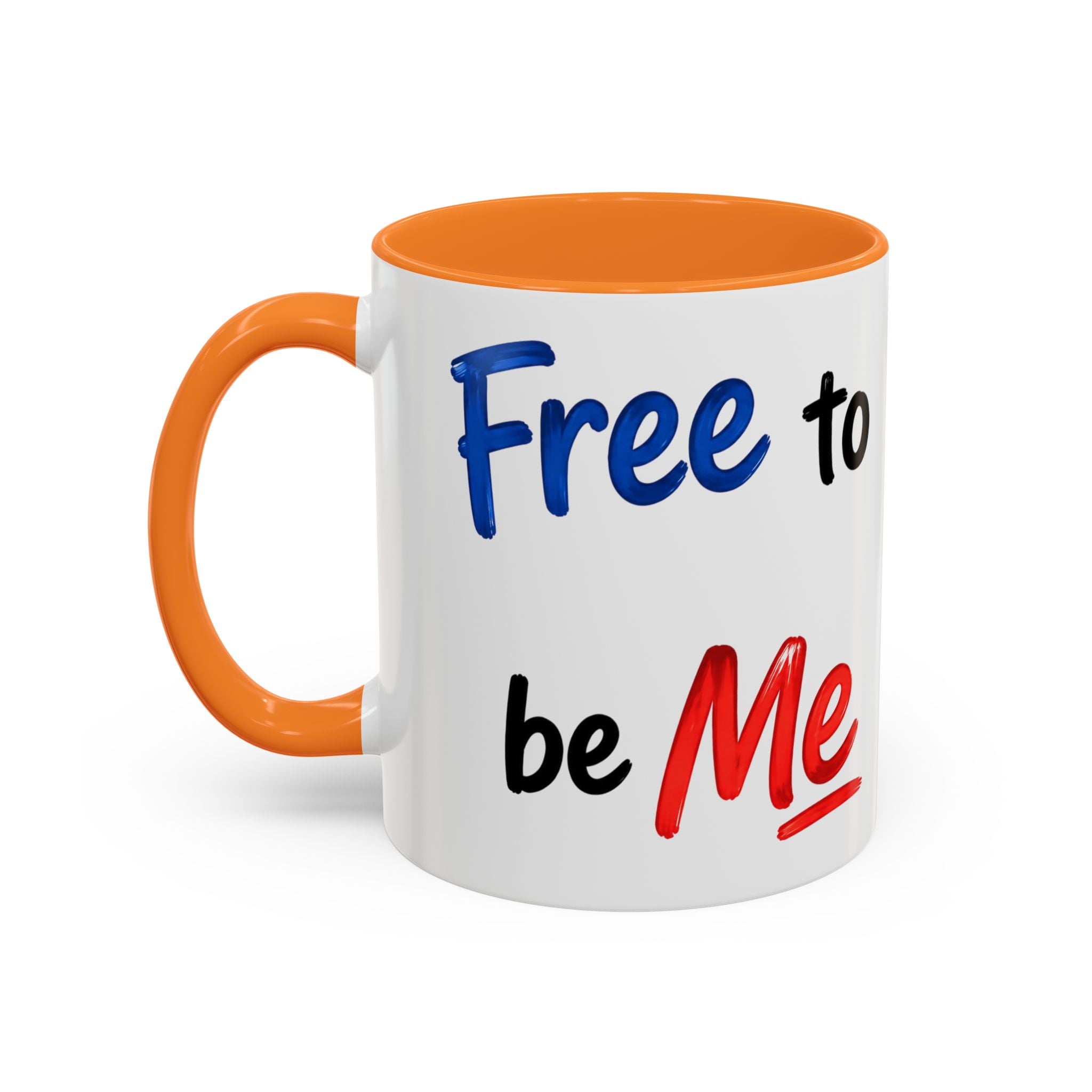 "Free to be Me" Coffee Mug – 11oz/15oz Patriotic Ceramic Mug (multiple colors available)