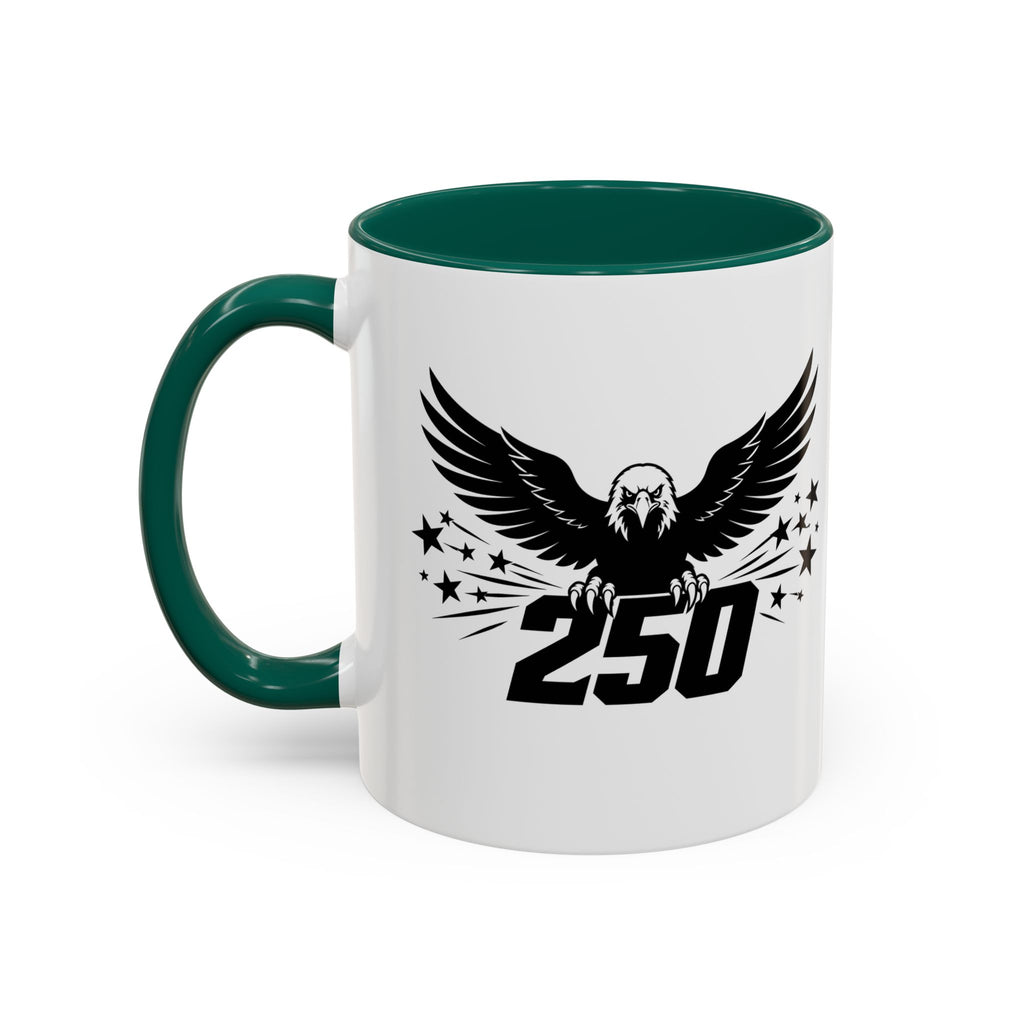 Eagle 250 Coffee Mug (11oz/15oz) — Patriotic 250th Independence Mug (multiple colors available)