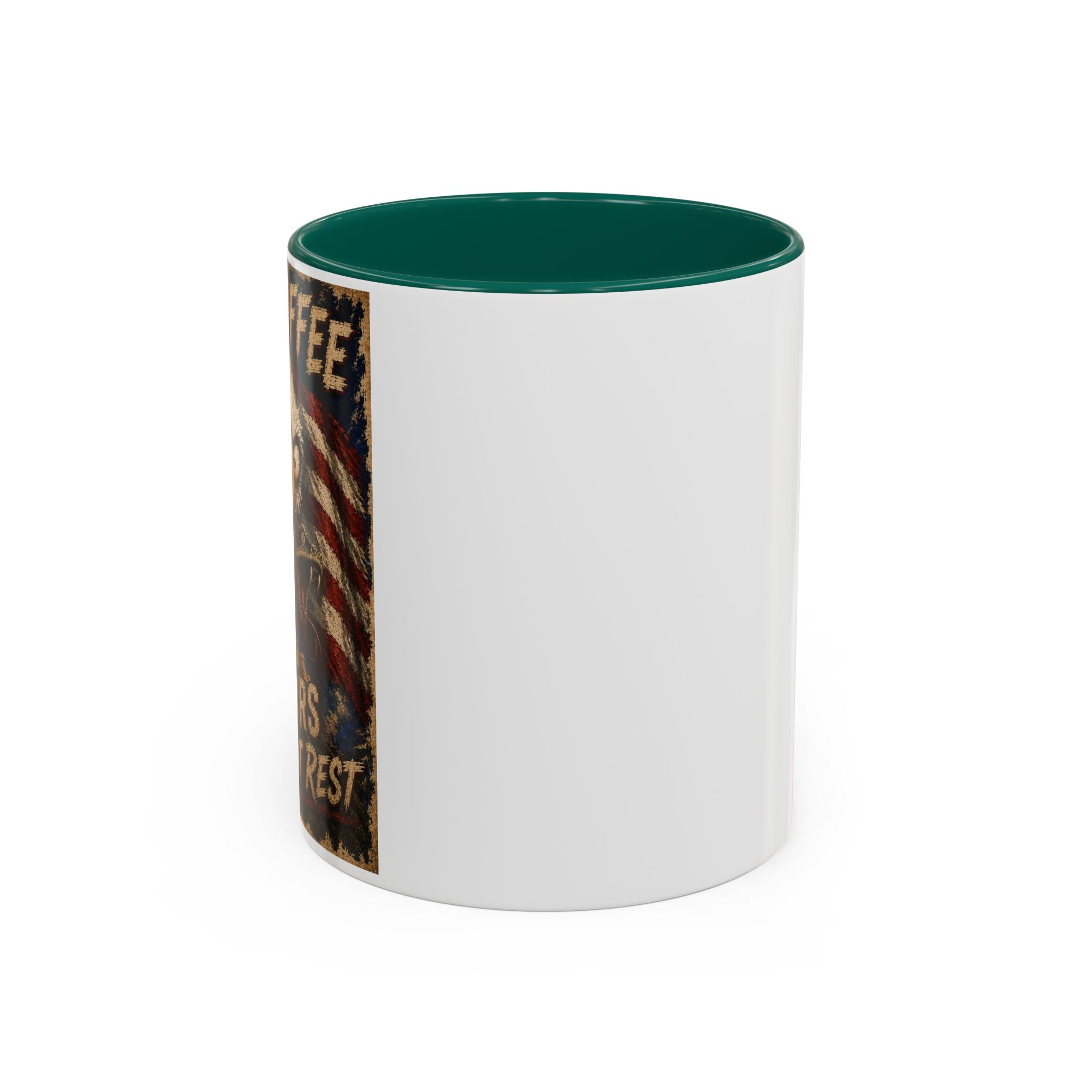 Need Coffee 250 Yrs Without Rest Mug — Patriotic Bald Eagle Coffee Cup (11oz/15oz) (multiple colors available)