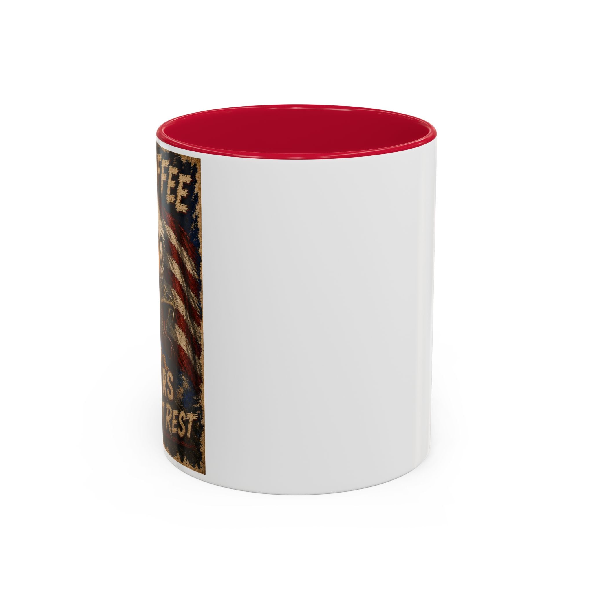 Need Coffee 250 Yrs Without Rest Mug — Patriotic Bald Eagle Coffee Cup (11oz/15oz) (multiple colors available)