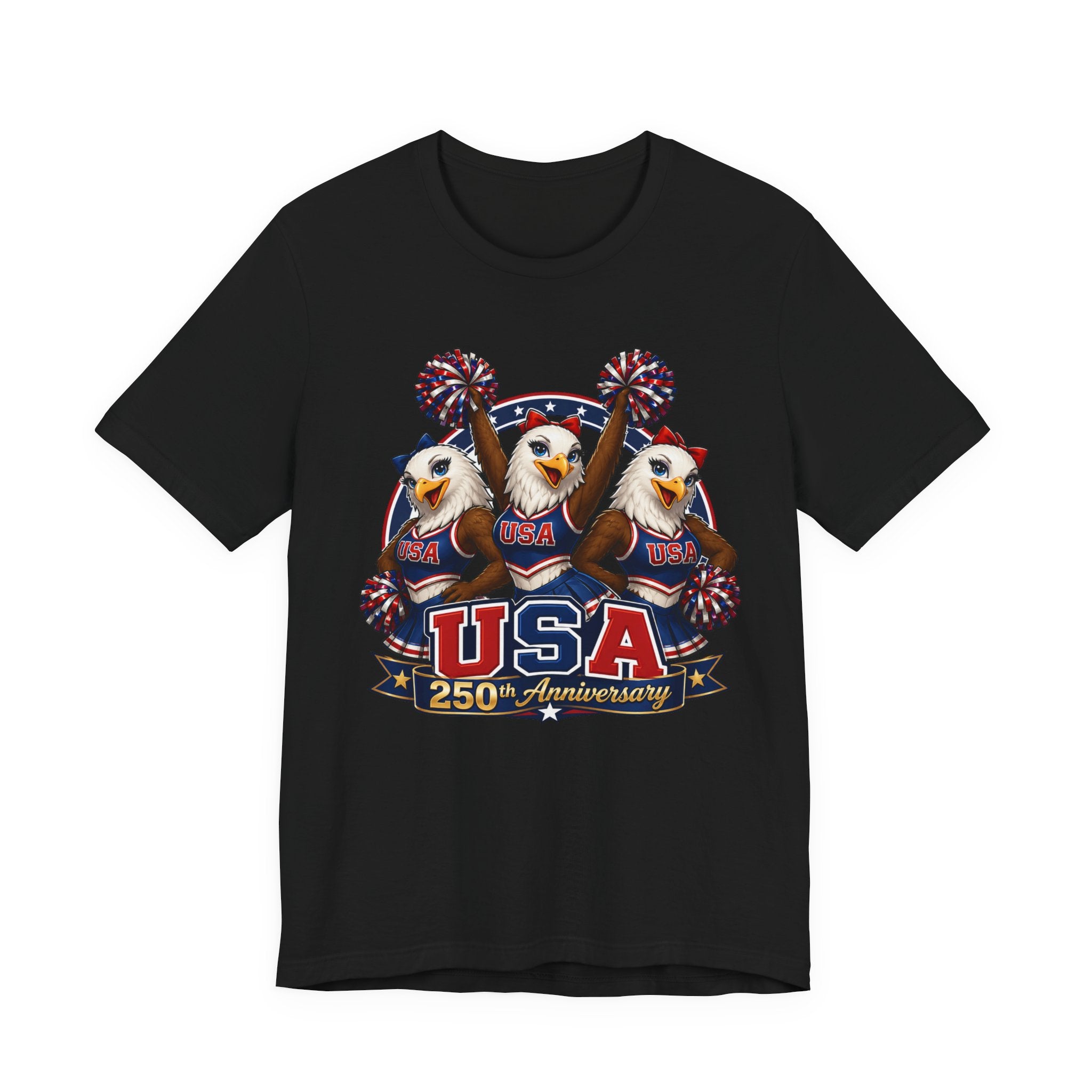 Eagle Cheerleaders USA 250th Anniversary  T-shirt (multiple colors available)