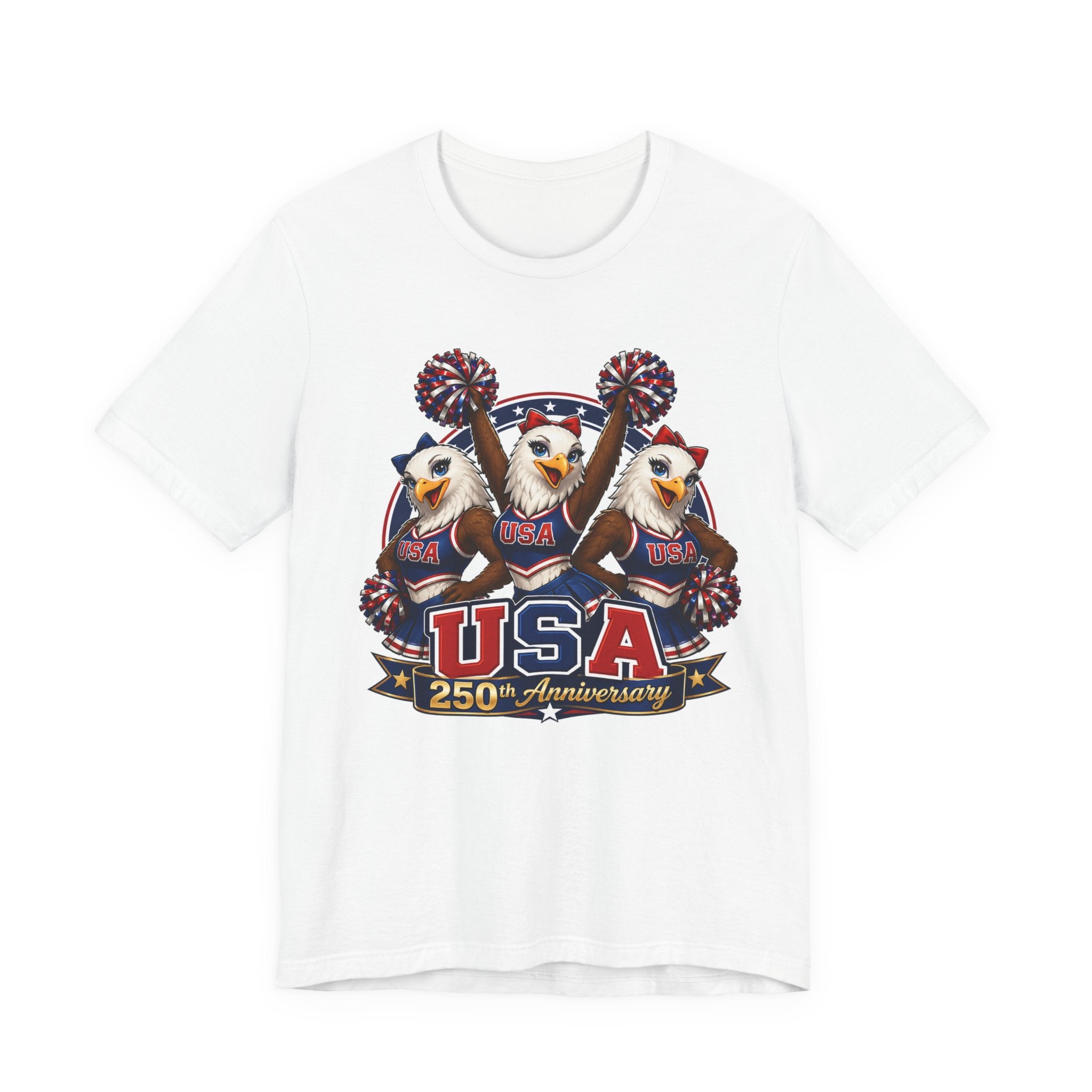 Eagle Cheerleaders USA 250th Anniversary  T-shirt (multiple colors available)