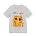 "Free to be Me" Cat Graphic T-shirt  | Unisex Patriotic Independence Day T-shirt (multiple colors available)