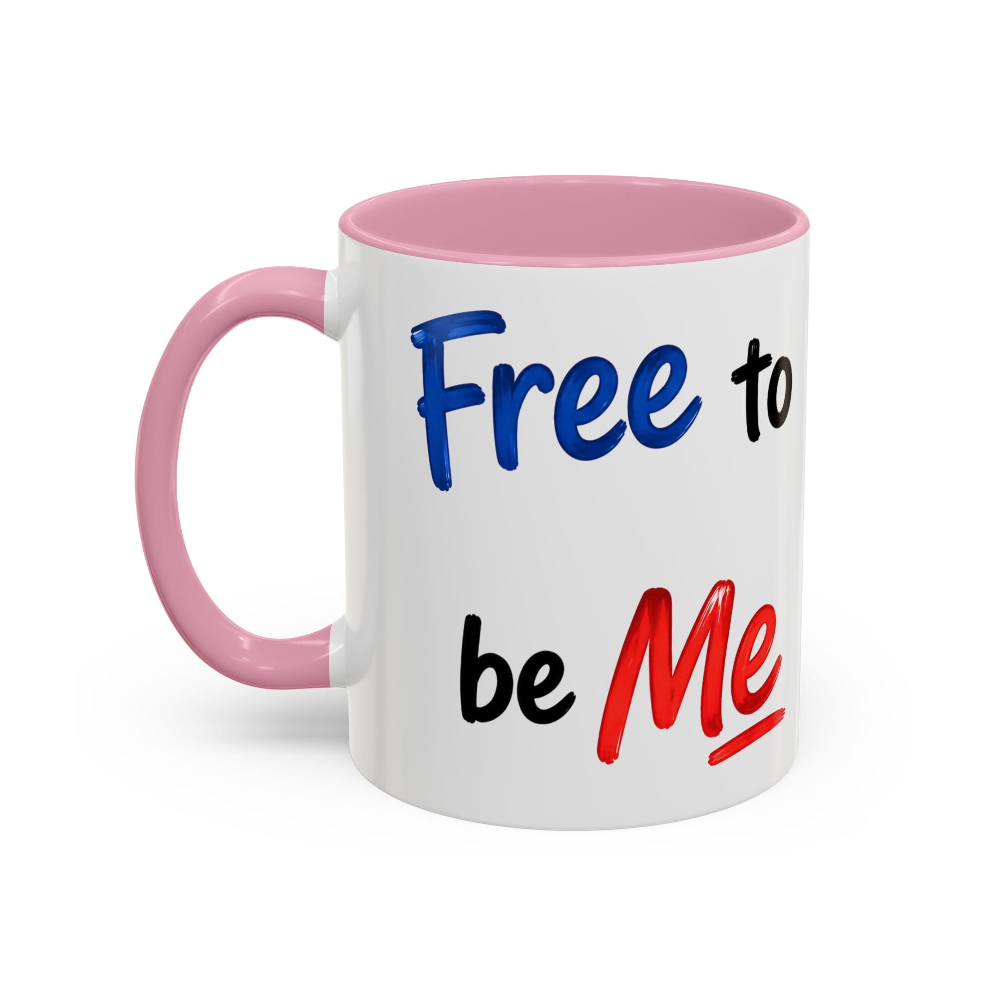 "Free to be Me" Coffee Mug – 11oz/15oz Patriotic Ceramic Mug (multiple colors available)