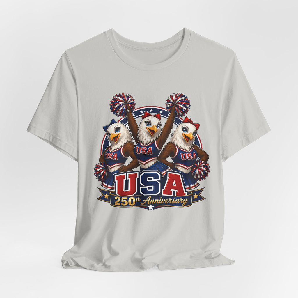 Eagle Cheerleaders USA 250th Anniversary  T-shirt (multiple colors available)