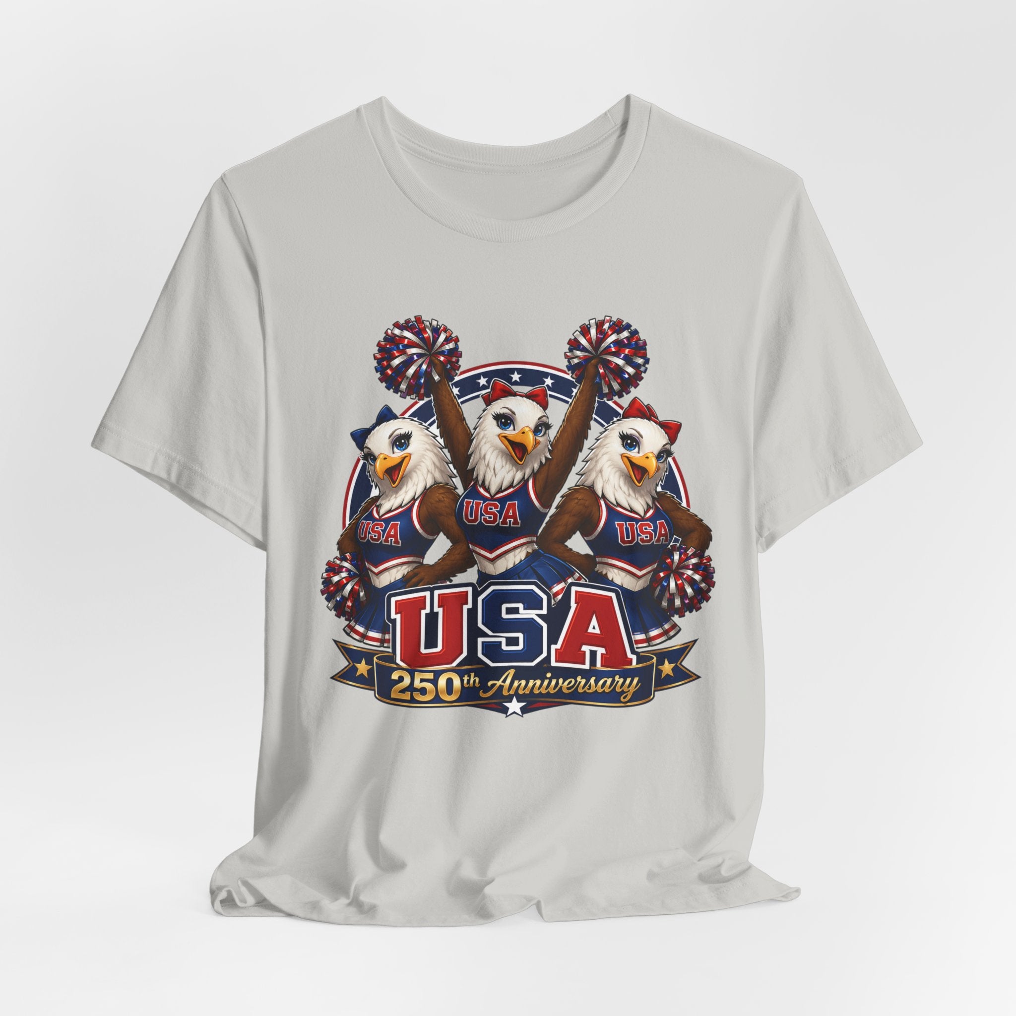 Eagle Cheerleaders USA 250th Anniversary  T-shirt (multiple colors available)