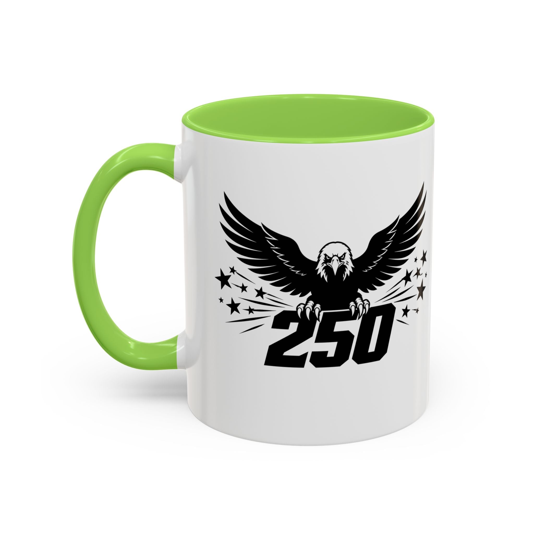 Eagle 250 Coffee Mug (11oz/15oz) — Patriotic 250th Independence Mug (multiple colors available)