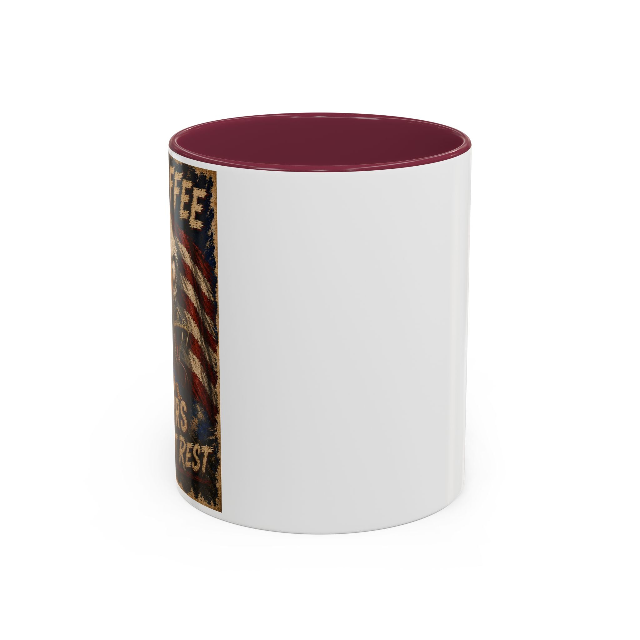 Need Coffee 250 Yrs Without Rest Mug — Patriotic Bald Eagle Coffee Cup (11oz/15oz) (multiple colors available)