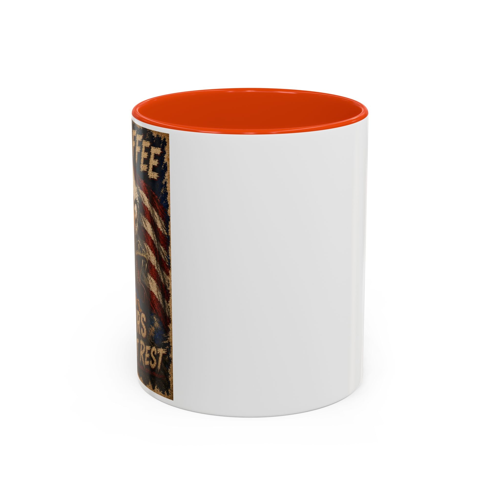 Need Coffee 250 Yrs Without Rest Mug — Patriotic Bald Eagle Coffee Cup (11oz/15oz) (multiple colors available)