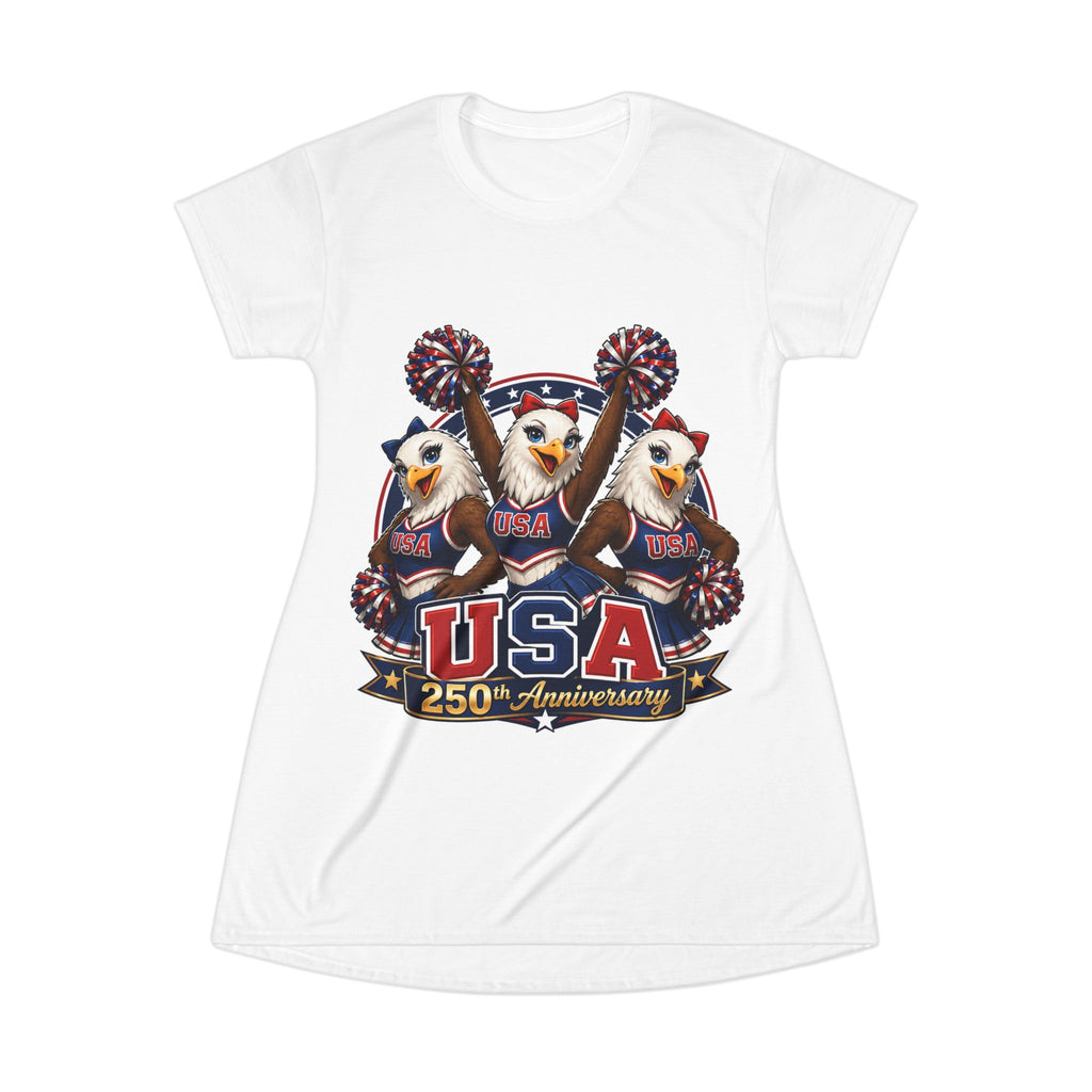 Eagle Cheerleaders T-shirt Dress | USA 250th Anniversary