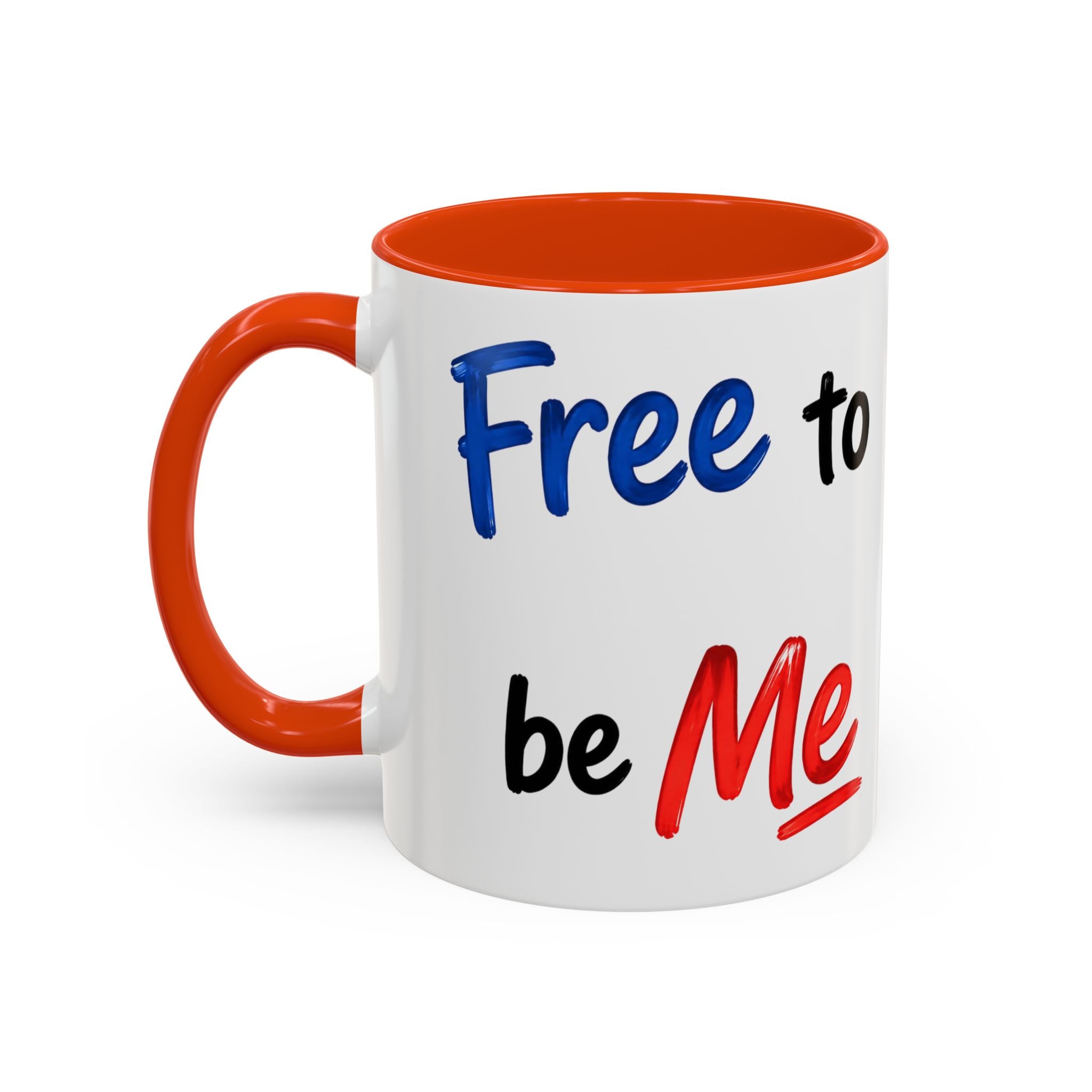 "Free to be Me" Coffee Mug – 11oz/15oz Patriotic Ceramic Mug (multiple colors available)